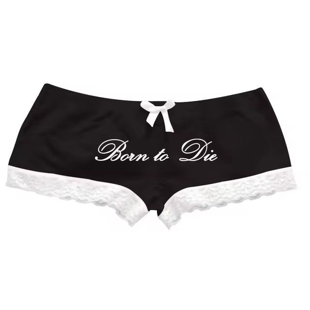 Y2K Low Waist Lace Shorts - "Born to Die"