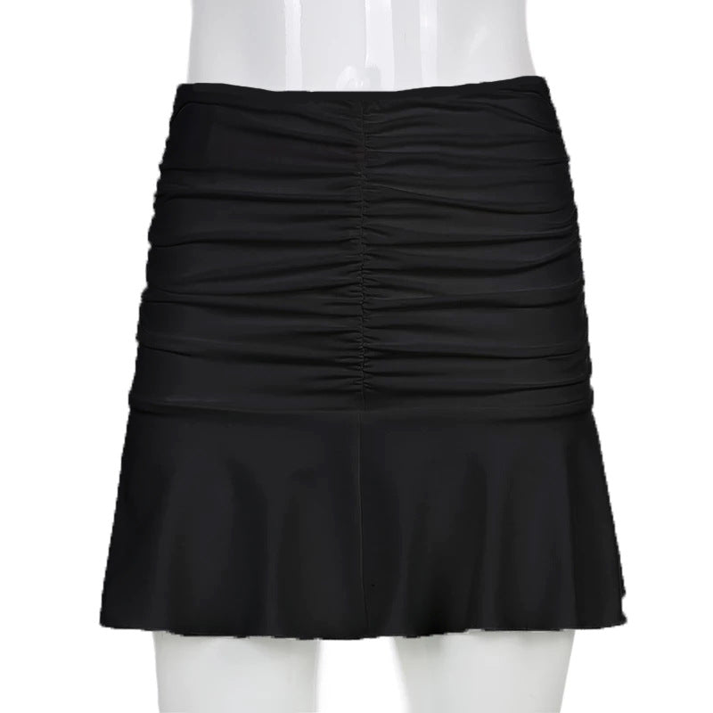 Y2K Pleated Mini Skirt - Harajuku Style "Vest"