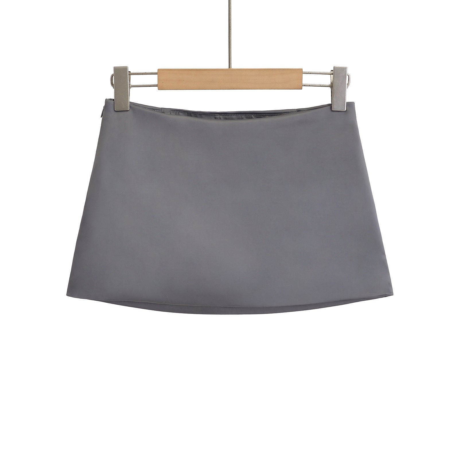 Satin Low Waist Mini Skirt