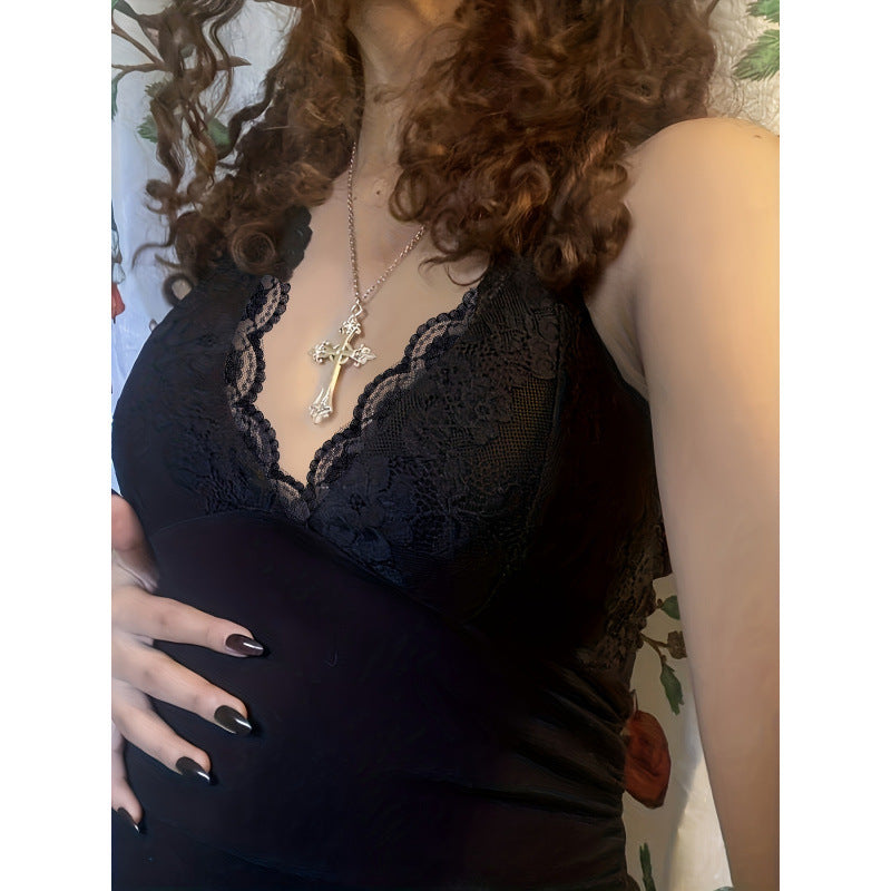 Lace Pleating Camisole For Women