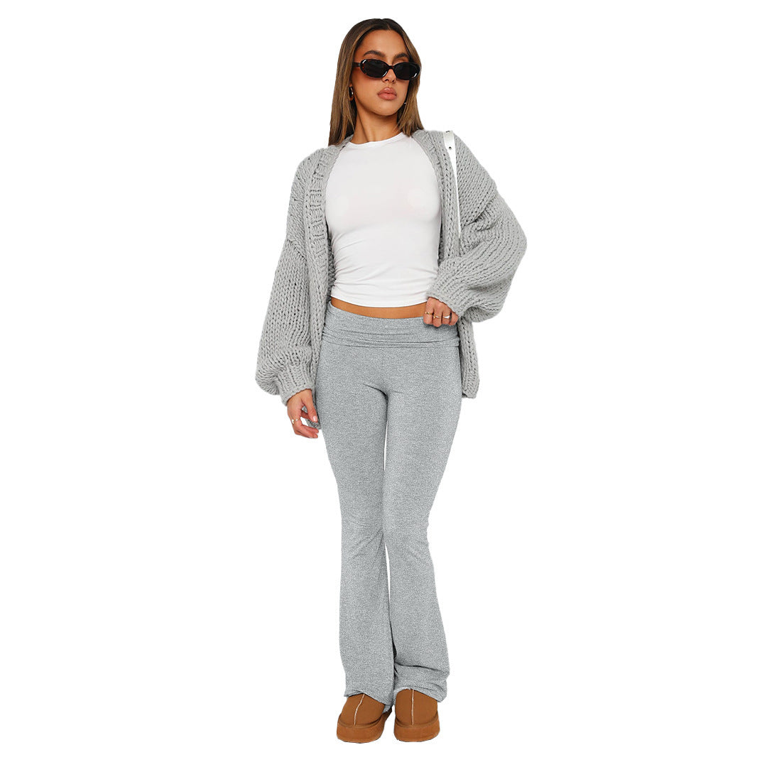 Comfortable Slim-fit Slimming Anti-waist Low Waist Bell-bottom Pants