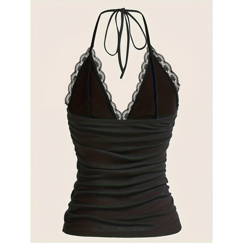 Lace Pleating Camisole For Women