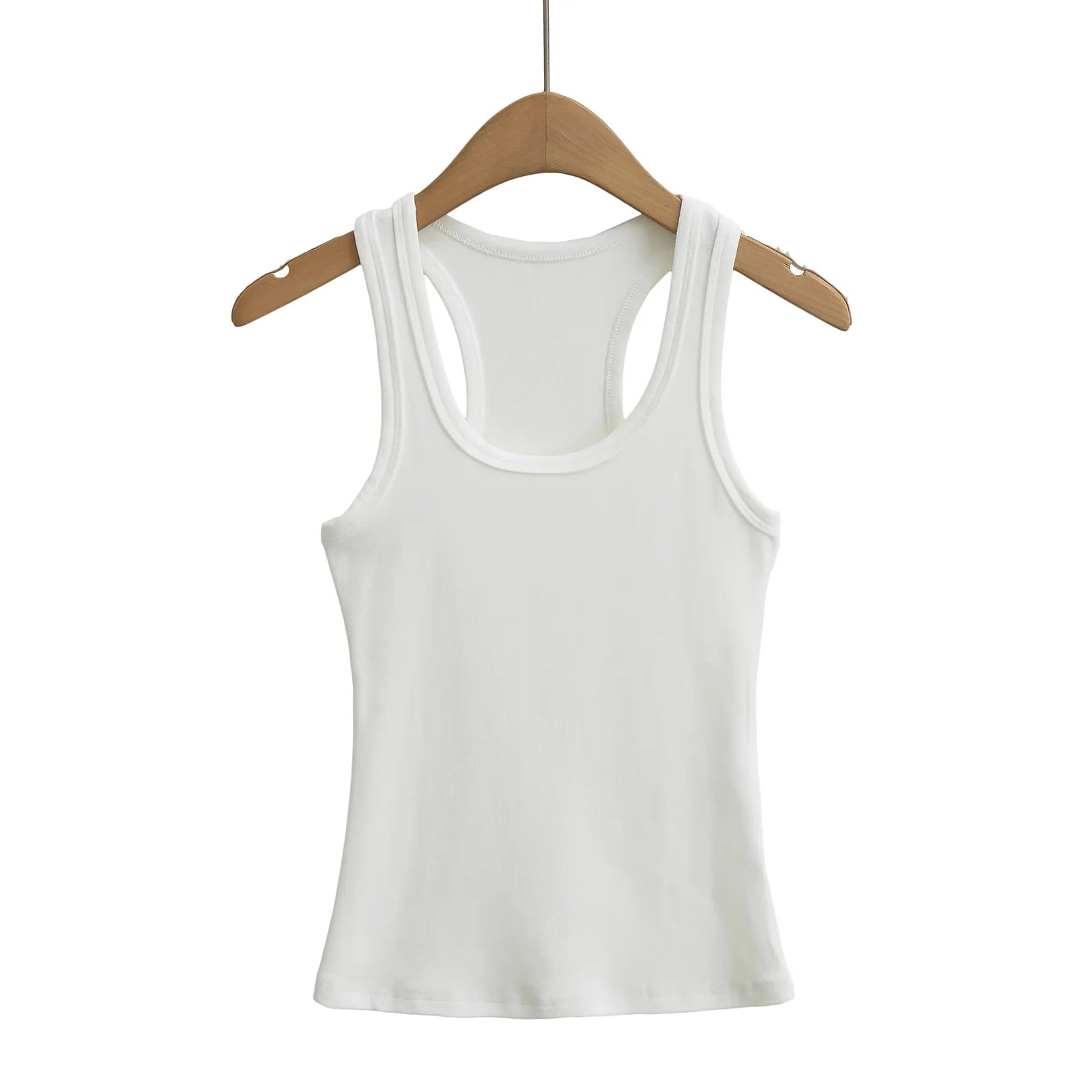 Tank top+V-neck button top two-piece set