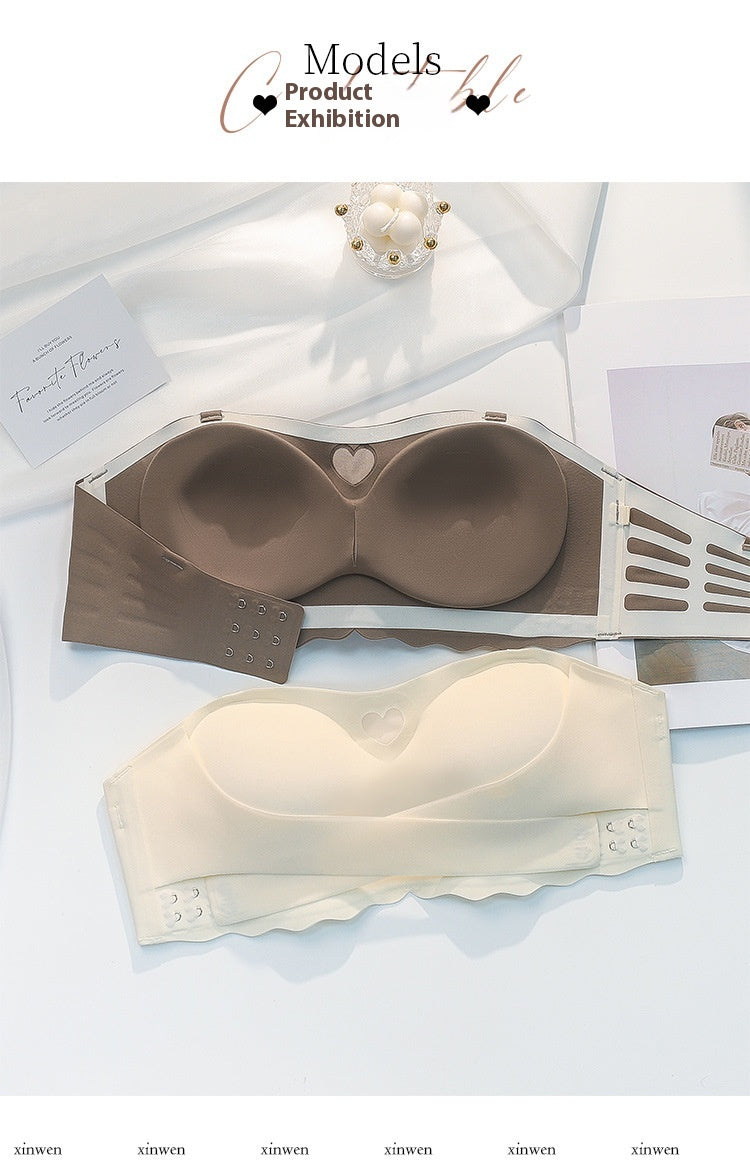 Strapless Push Up Bra With Front Buckle