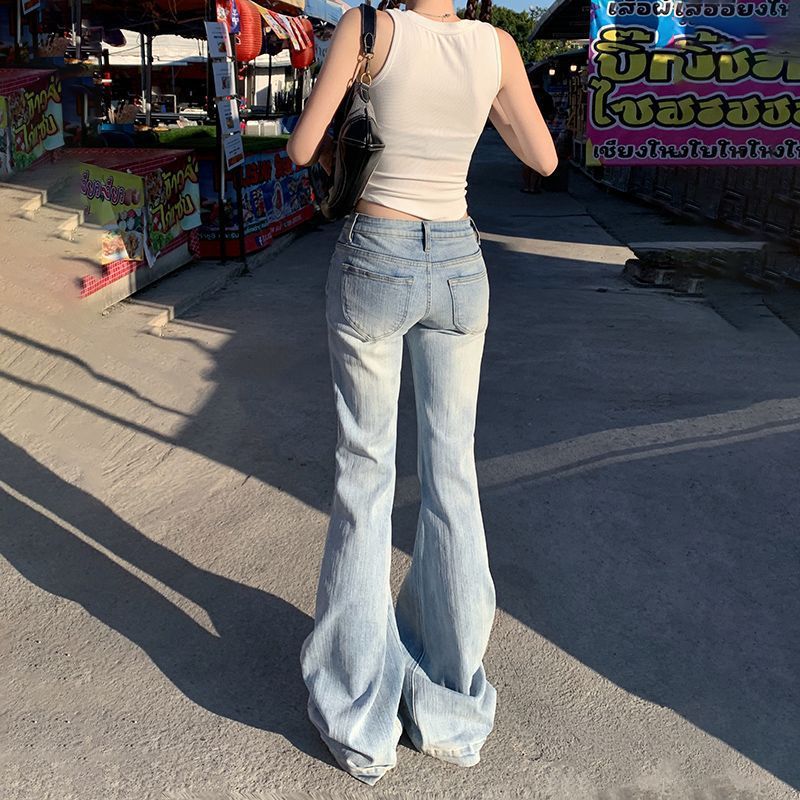 Vaqueros acampanados retro de cintura baja – Hot Girl Energy