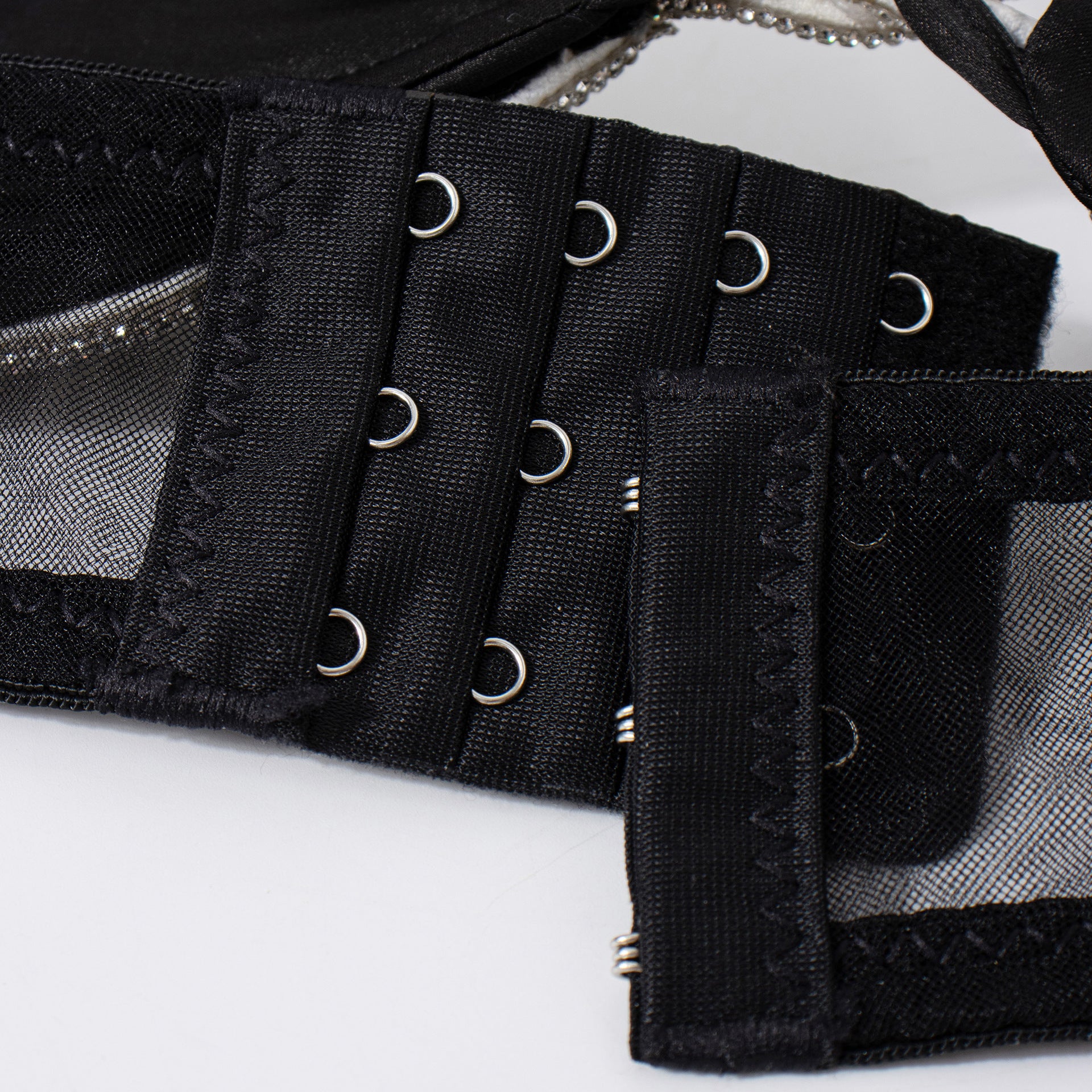 Strapless Crop Top with Rhinestone Chain Leaf Design Fitted Camisole