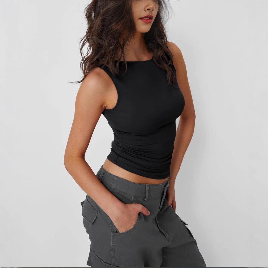 New Sleeveless Tank Top Sexy Slim Fit