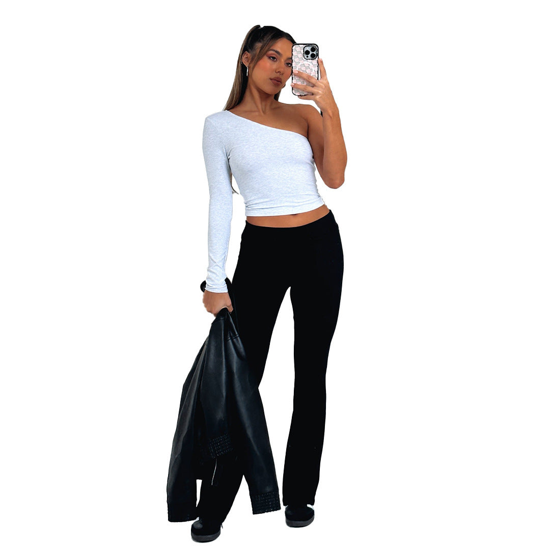 Comfortable Slim-fit Slimming Anti-waist Low Waist Bell-bottom Pants