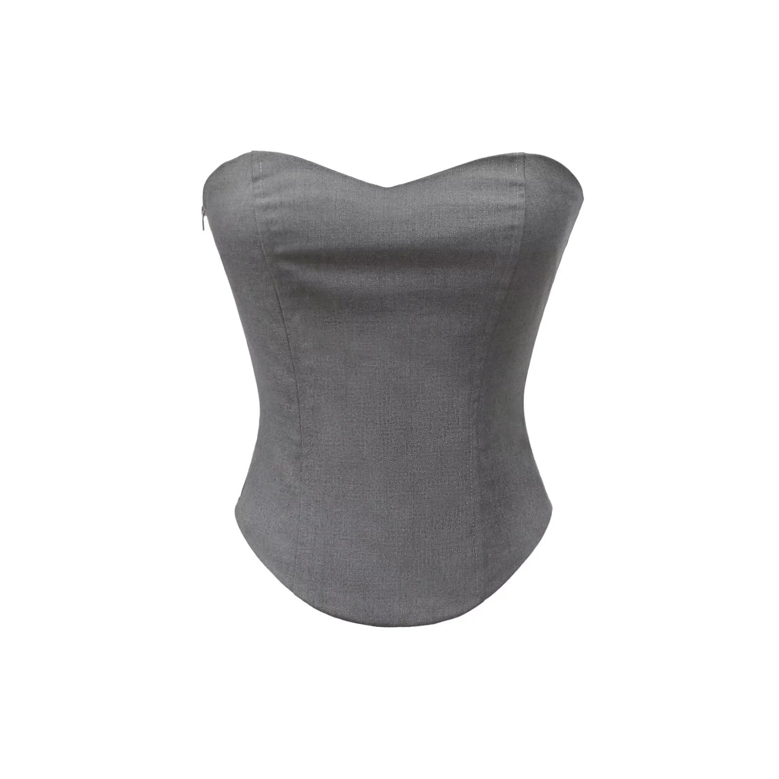 slim fitting suspender+low waist skirt ﻿