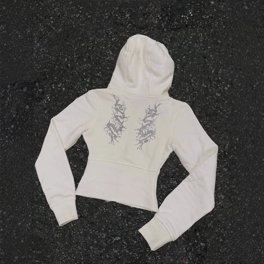 Y2K Rivet Hoodie - Harajuku Style