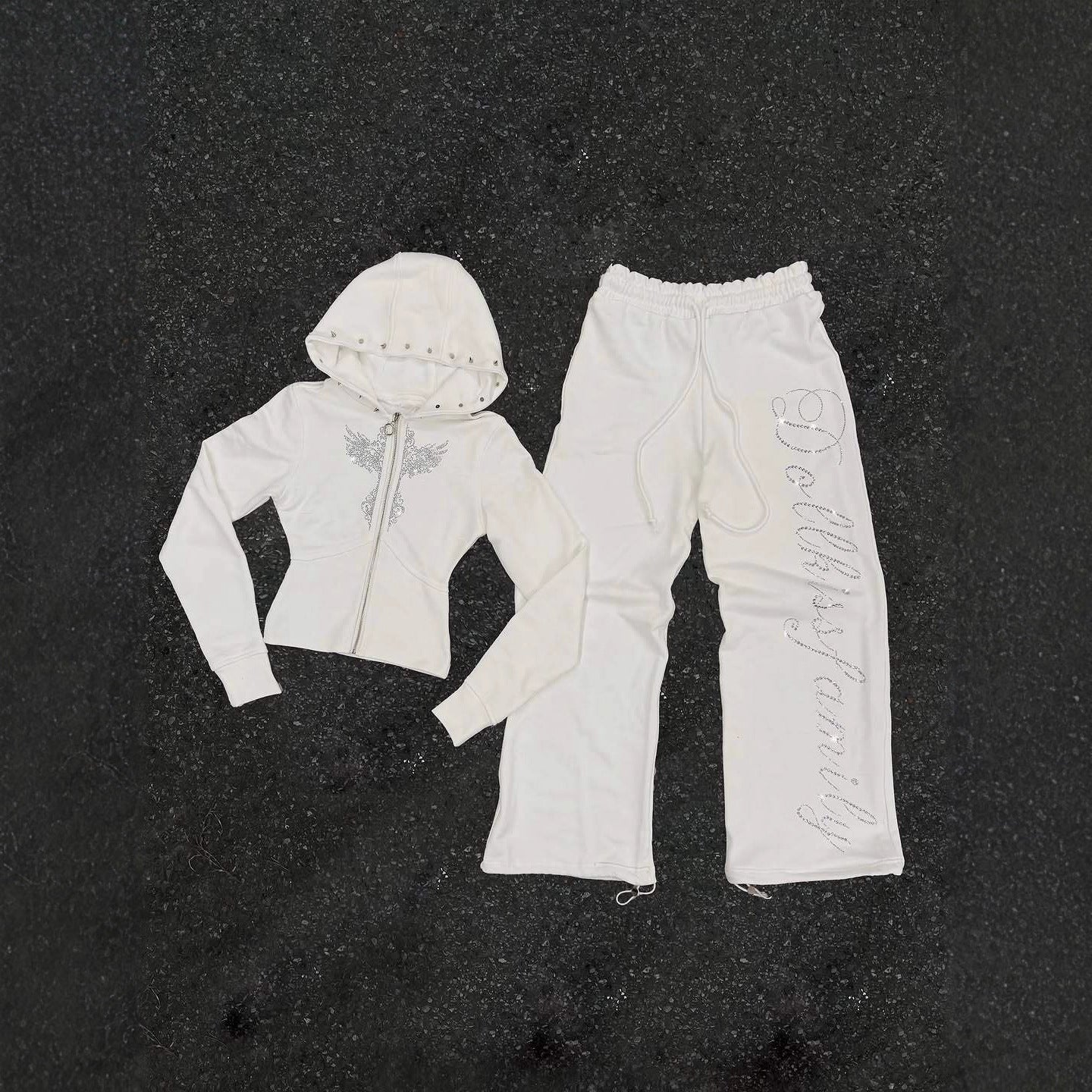 Y2K Rivet Hoodie - Harajuku Style