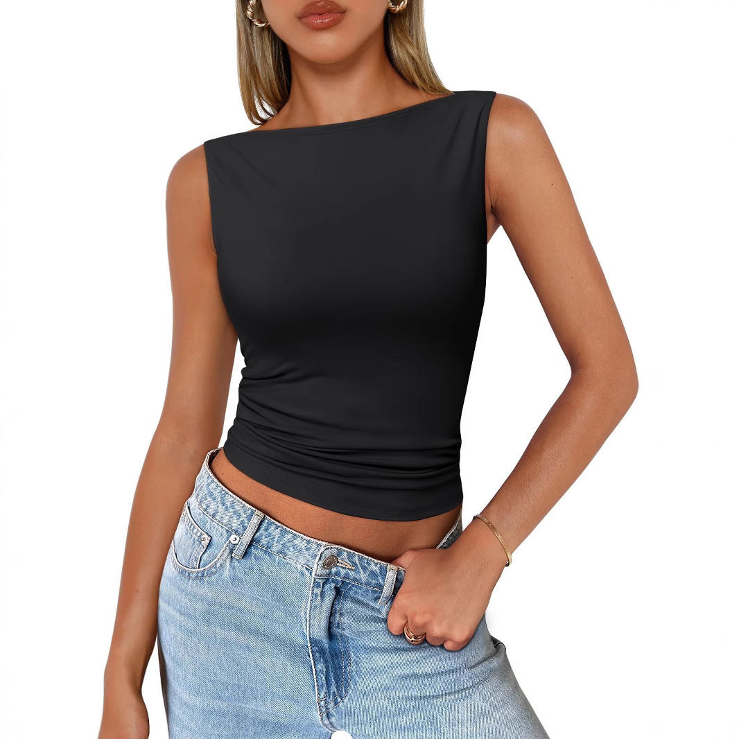 New Sleeveless Tank Top Sexy Slim Fit