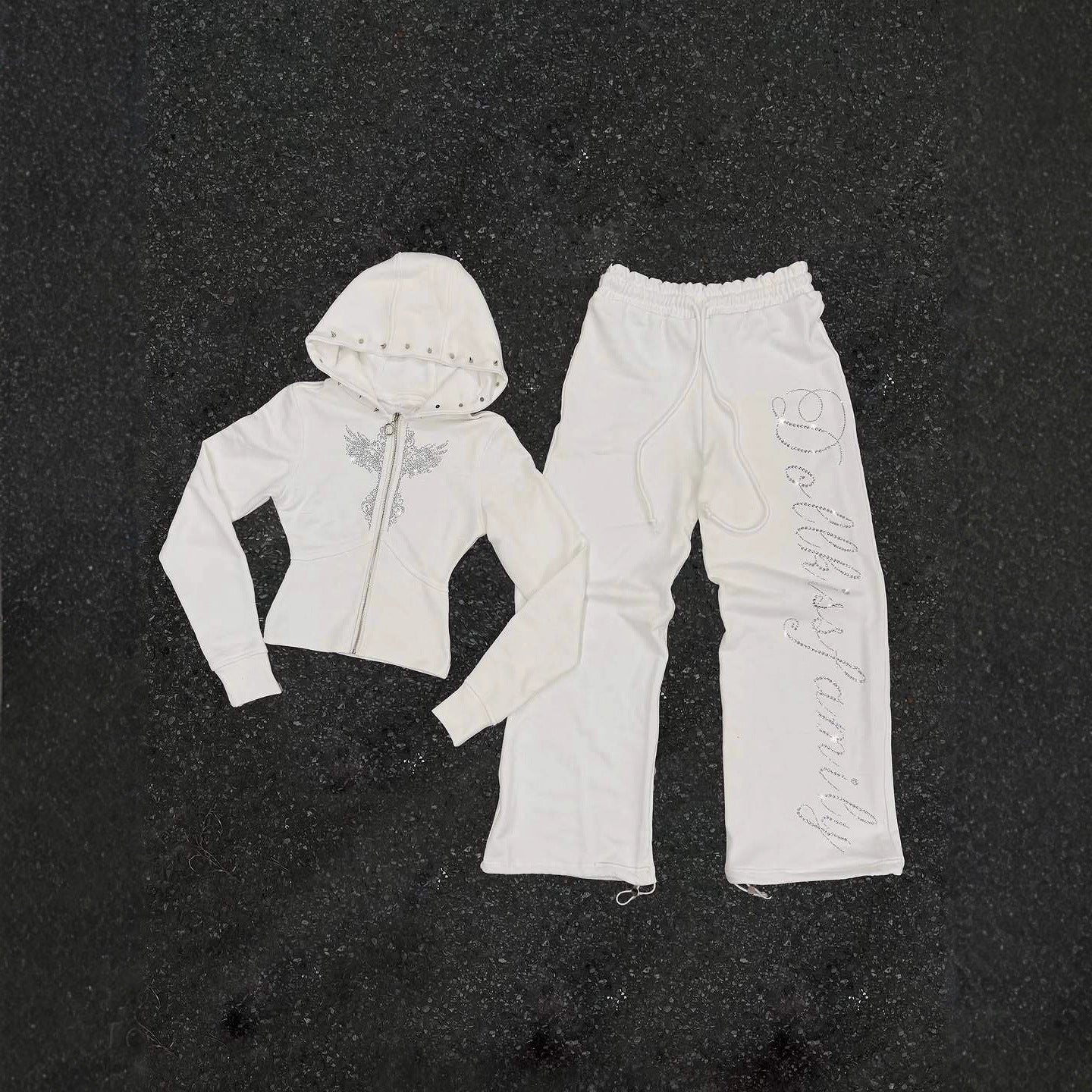 Y2K Rivet Hoodie - Harajuku Style