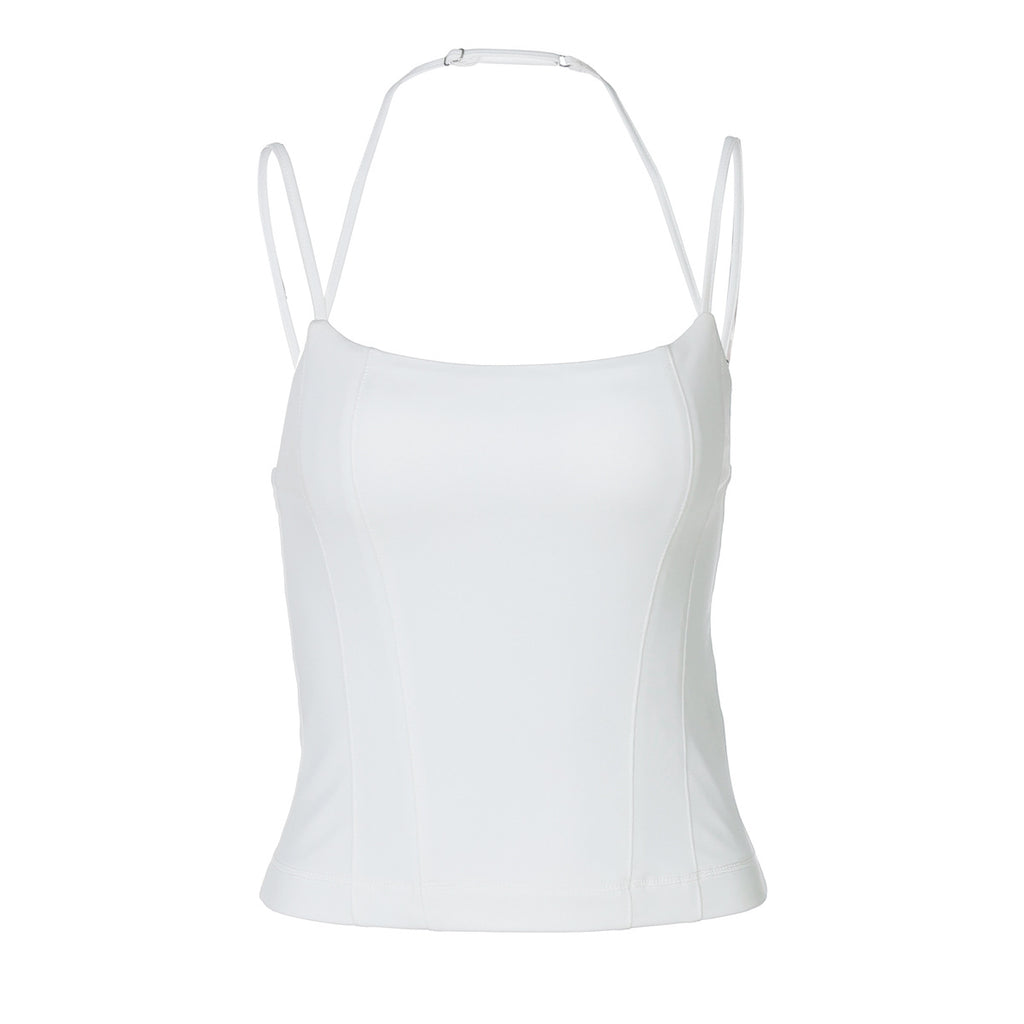 Y2K Slim Strap Crop Top