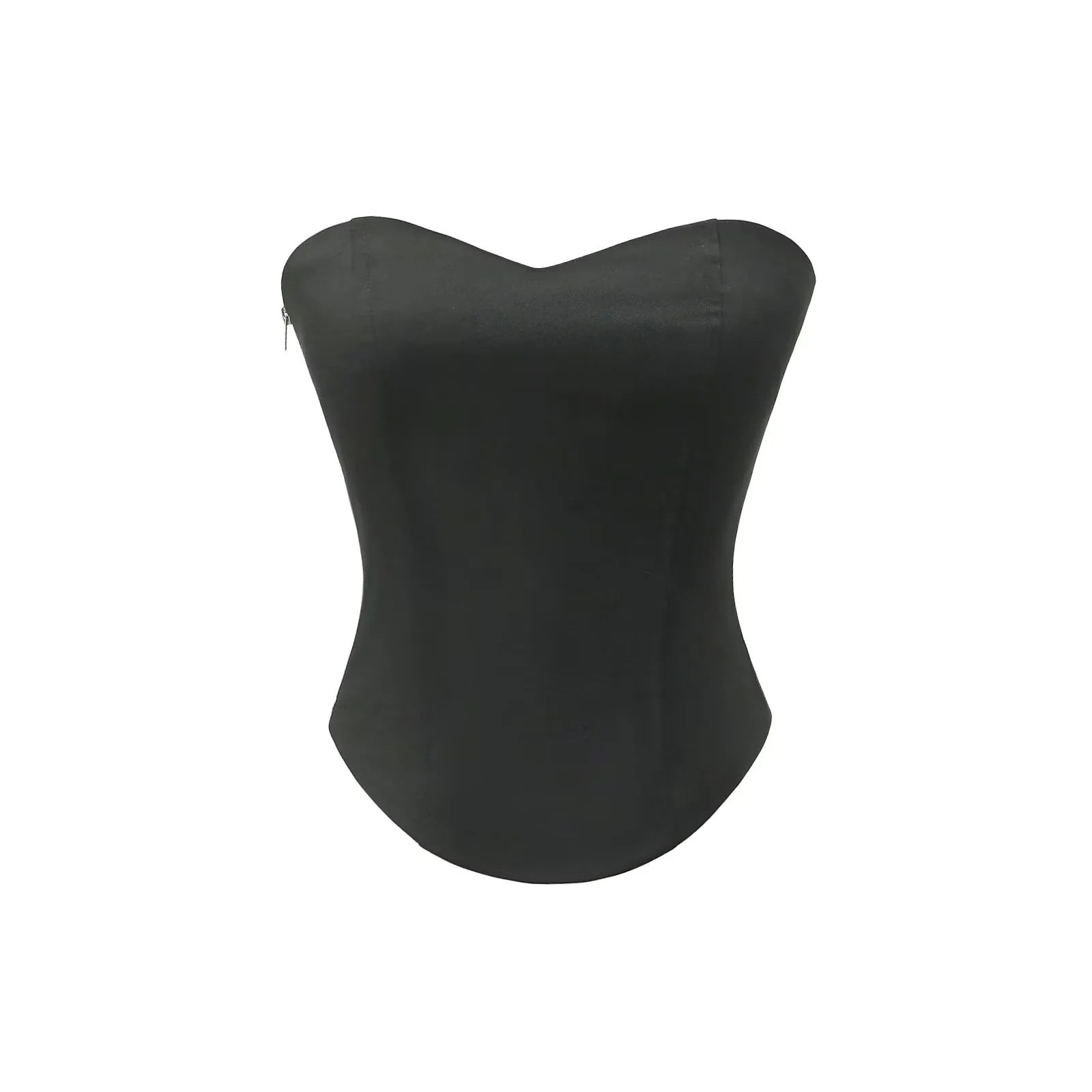 slim fitting suspender+low waist skirt ﻿