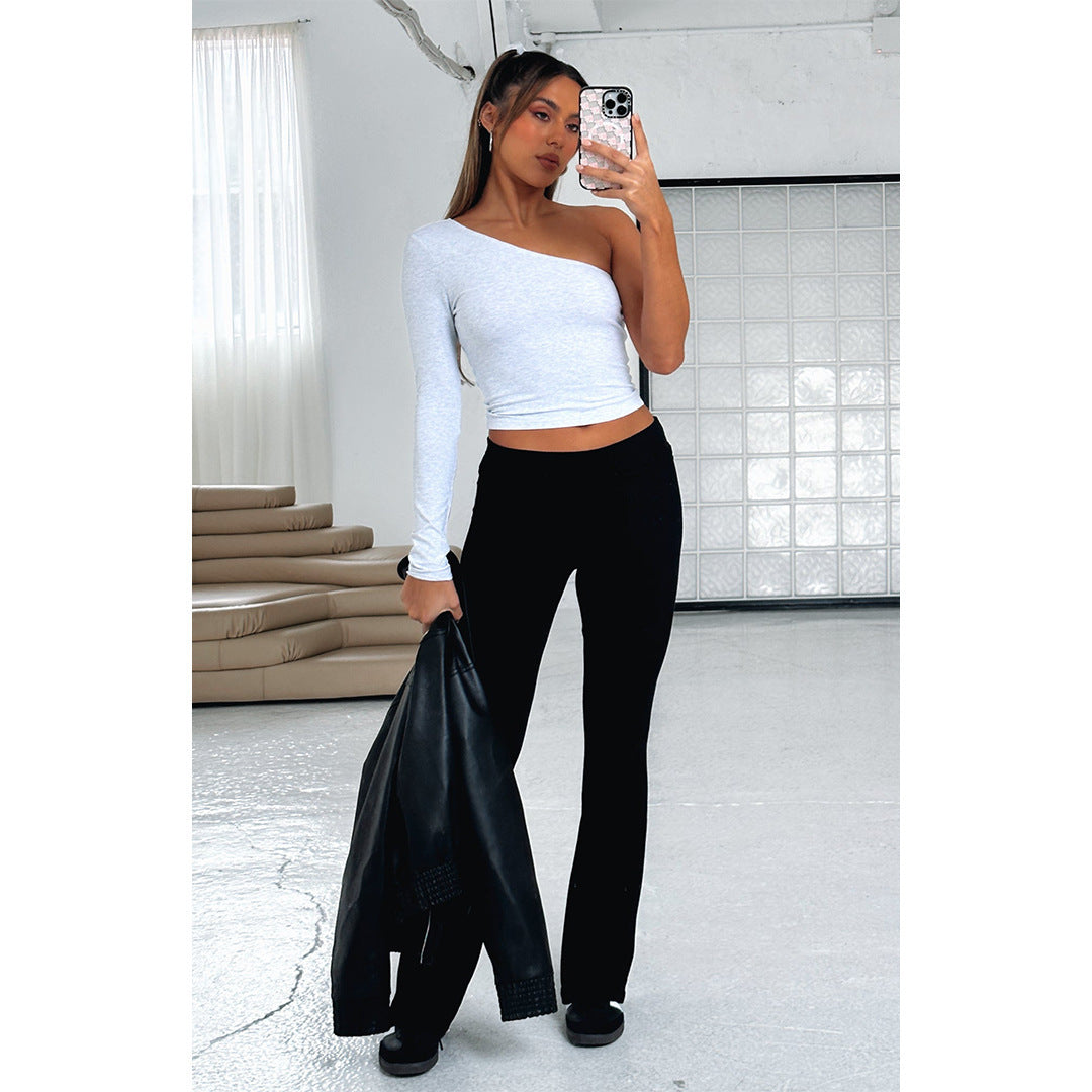 Comfortable Slim-fit Slimming Anti-waist Low Waist Bell-bottom Pants