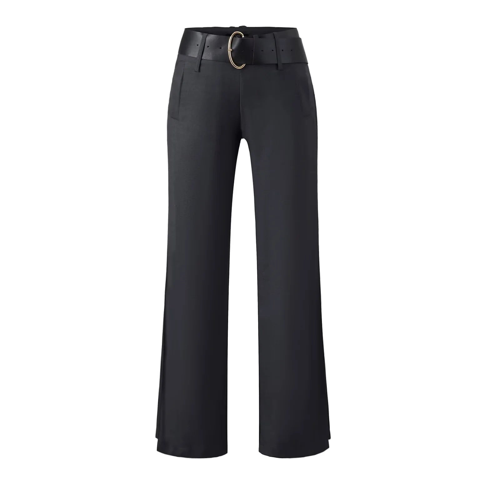 Low waist wide leg suit pants