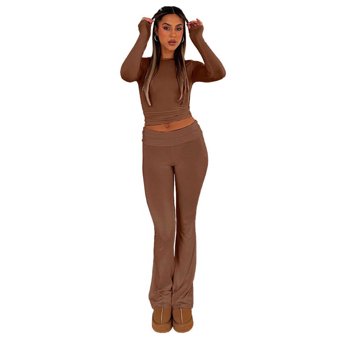 Comfortable Slim-fit Slimming Anti-waist Low Waist Bell-bottom Pants
