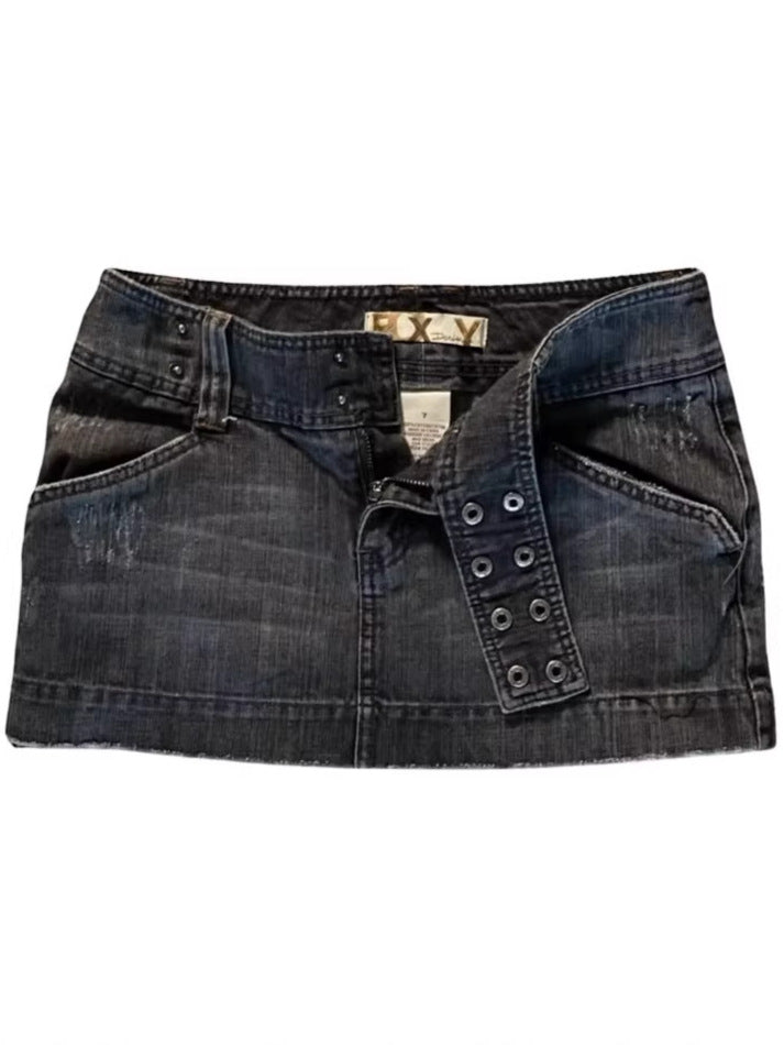 Y2K Low-rise Denim Mini Skirt