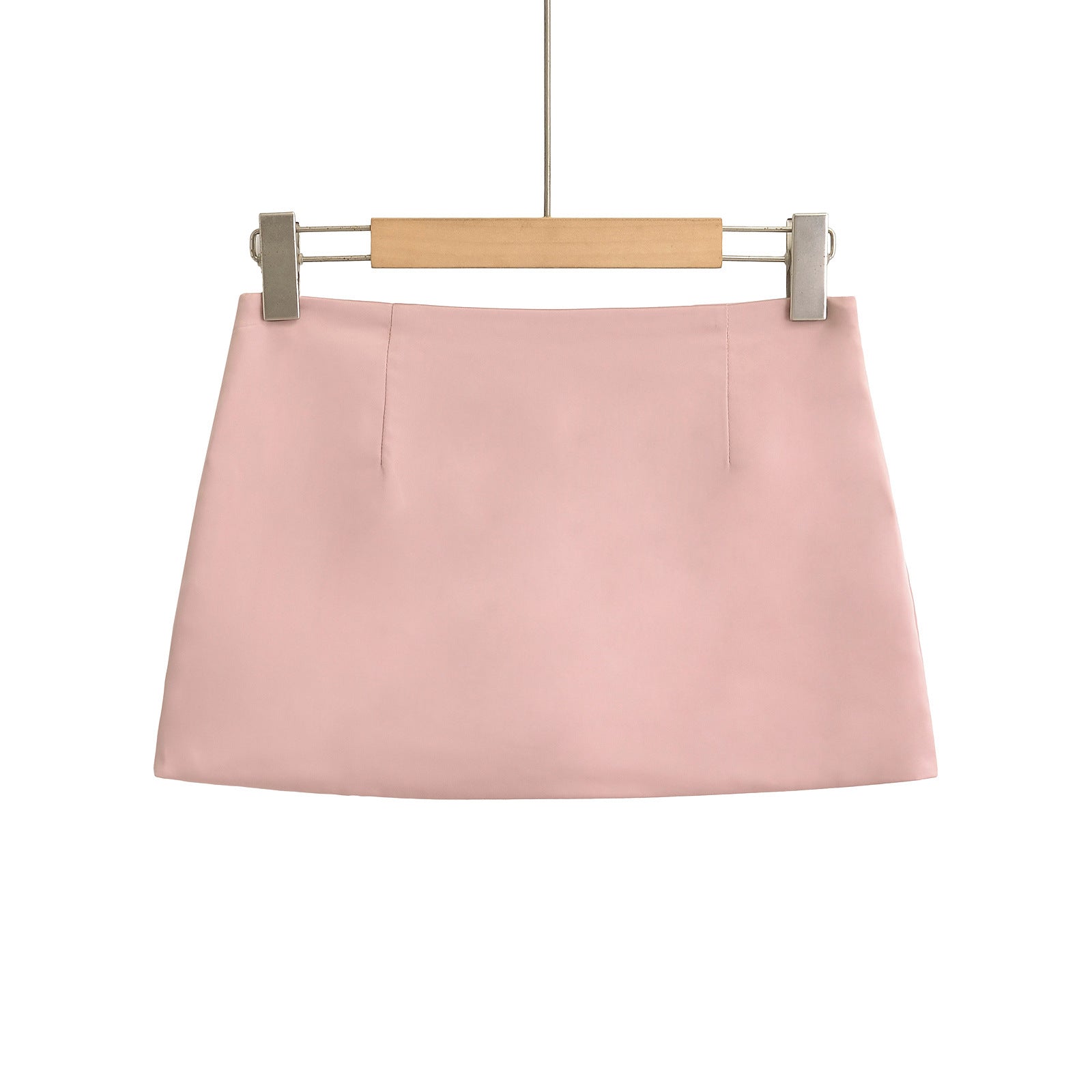 Satin Low Waist Mini Skirt