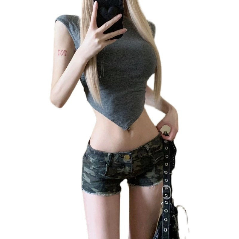 Shorts azules de la vieja escuela: suaves, elegantes y con estilo