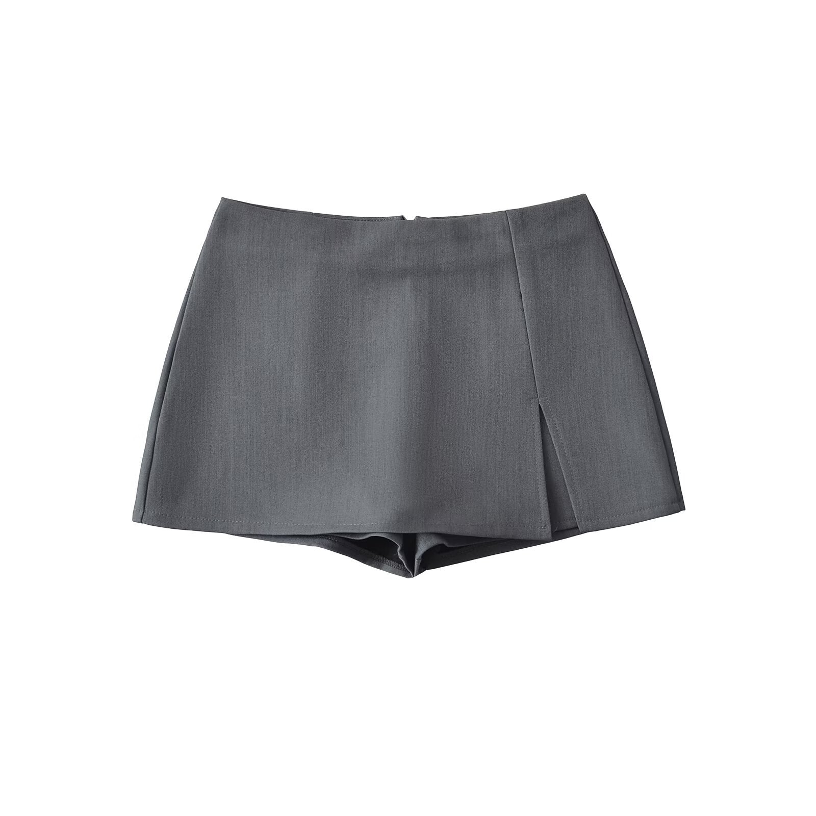 Elegant A-Line Slit Mini Skirt