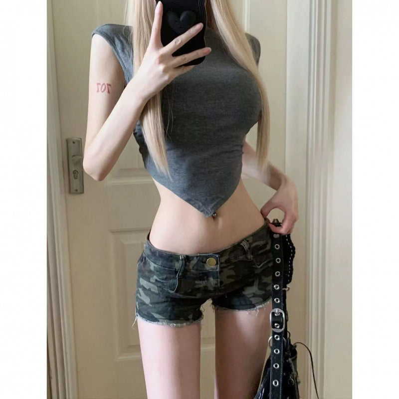 Shorts azules de la vieja escuela: suaves, elegantes y con estilo