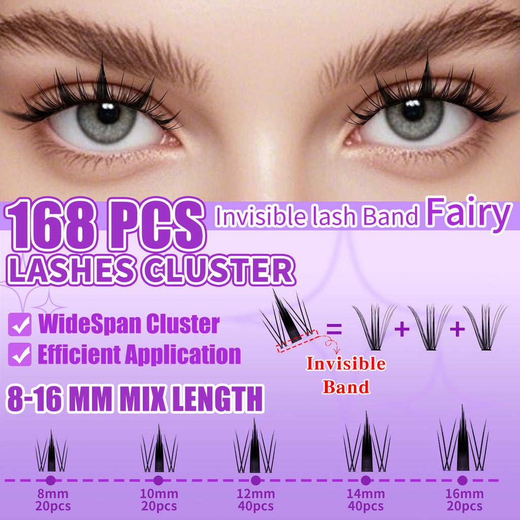 Natural Transparent Band False Lashes