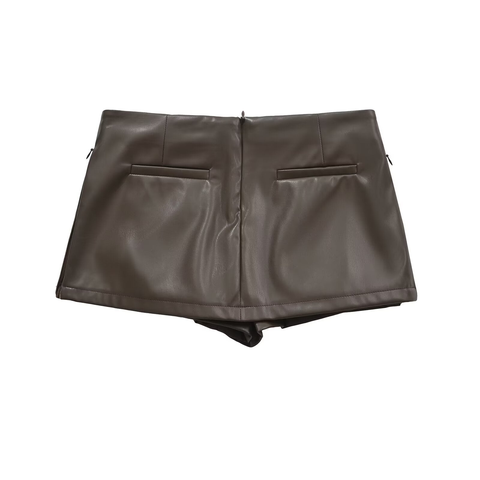 Baddie PU Leather Mini Skirt – Low Waist Style
